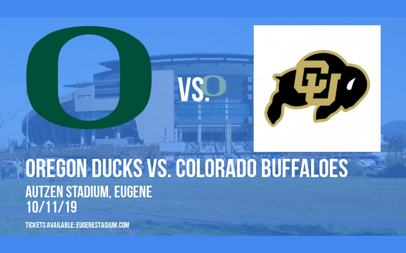 Oregon Ducks vs. Colorado Buffaloes at Autzen Stadium