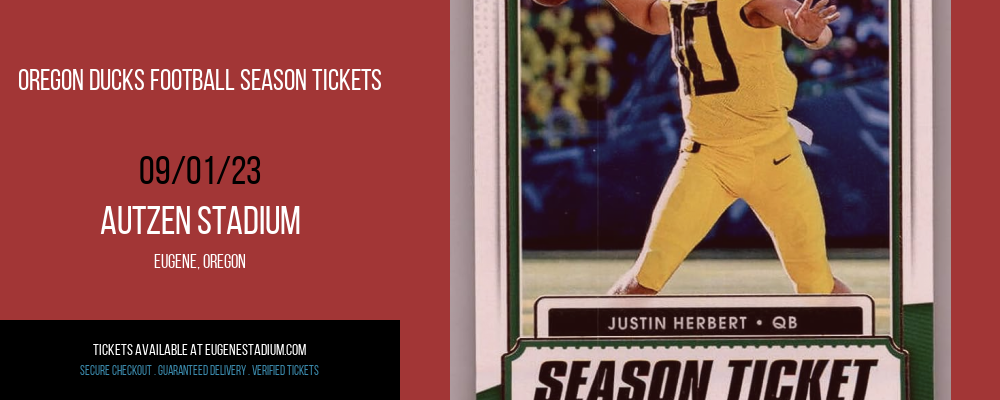 Oregon Ducks Football Season Tickets at Autzen Stadium